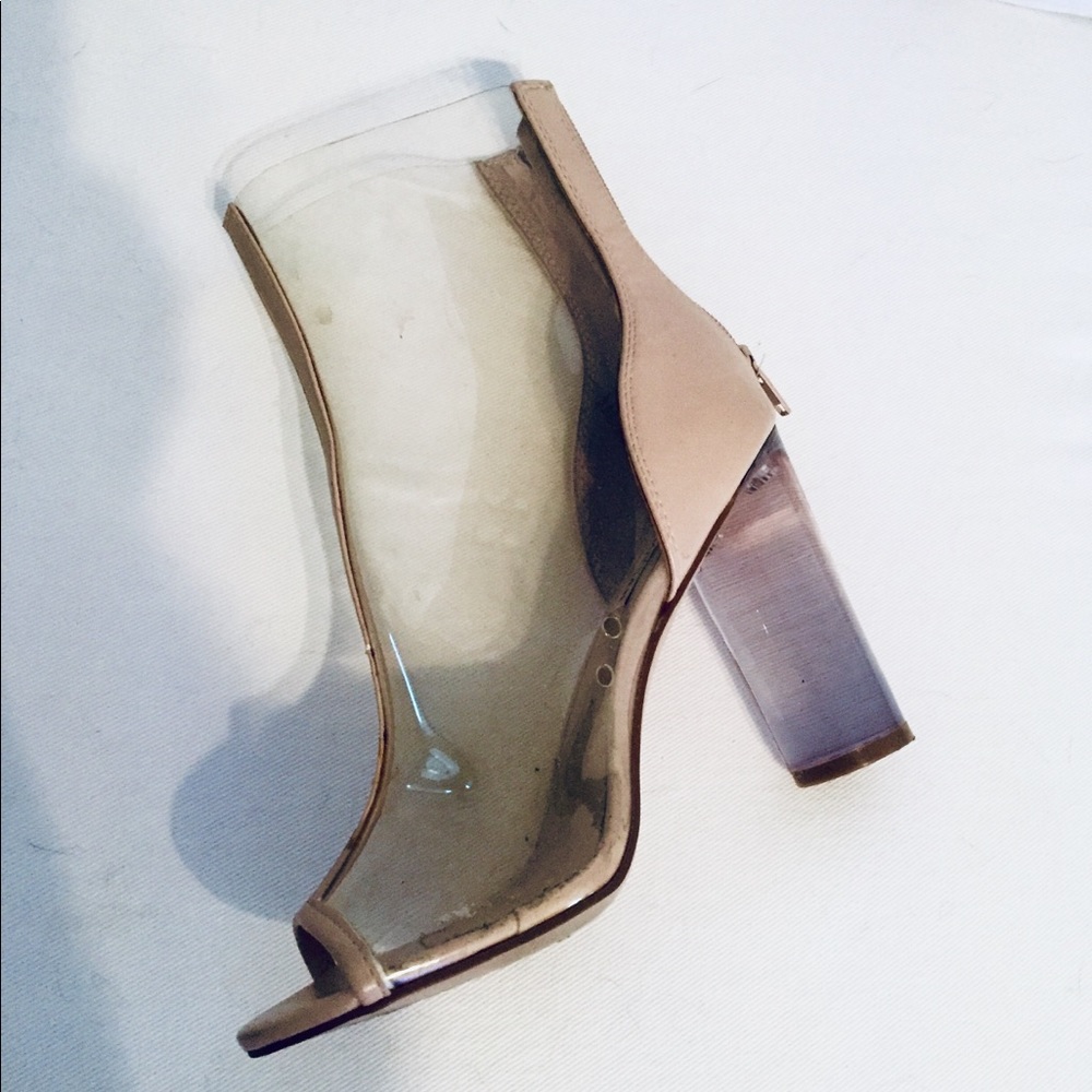 Steve Madden see through ankle boots